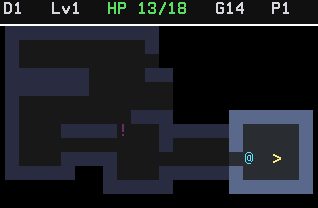 Dungeon Crawl game on a TI-84 Evo